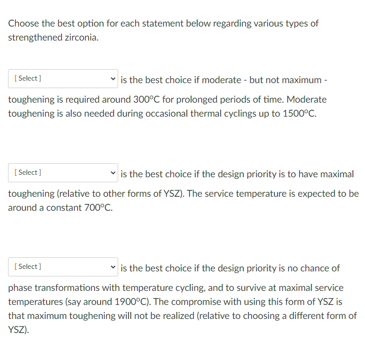 Solved Choose the best option for each statement below | Chegg.com