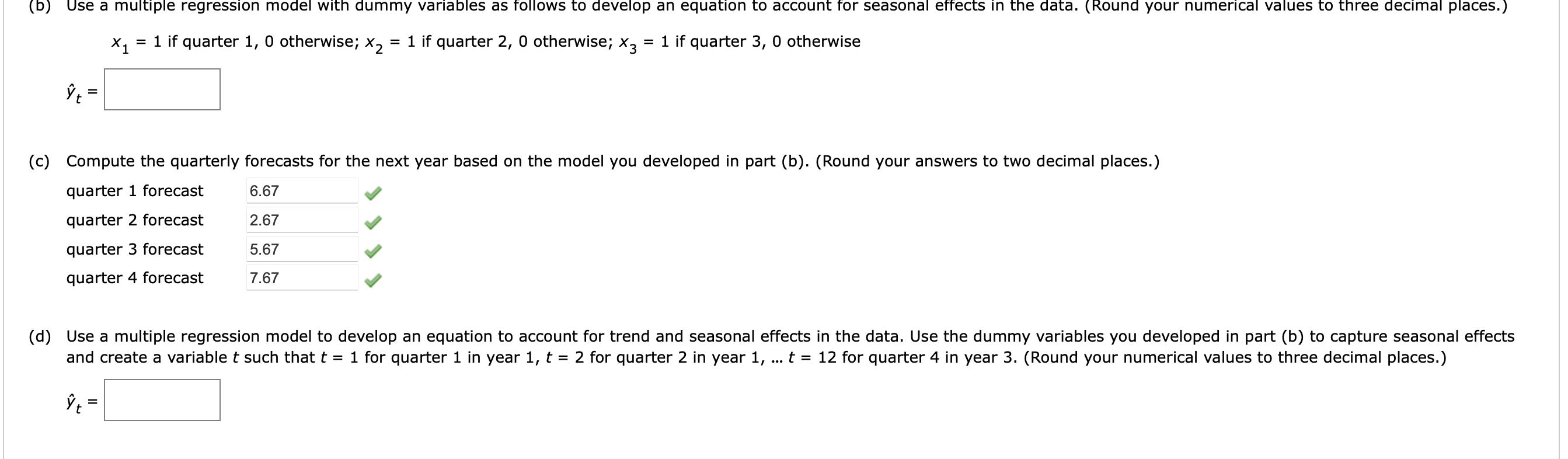 Solved Consider The Following Time Series Data. (a) | Chegg.com