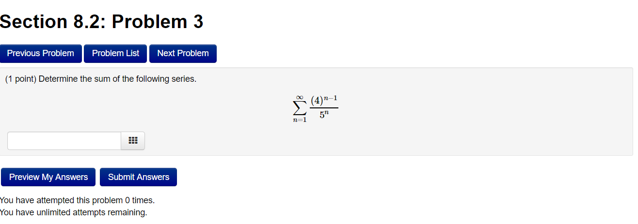 Solved Section 8.2: Problem 3 Previous Problem Problem List | Chegg.com