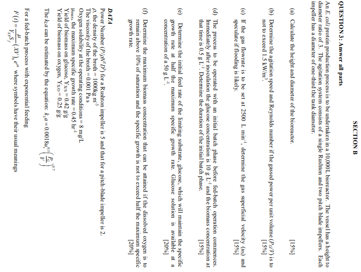 Solved Section B Question 3 Answer All Parts An E Coli P Chegg Com