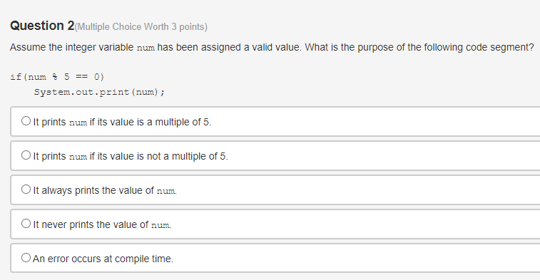 Solved Question 1multiple Choice Worth 3 Points Assume An