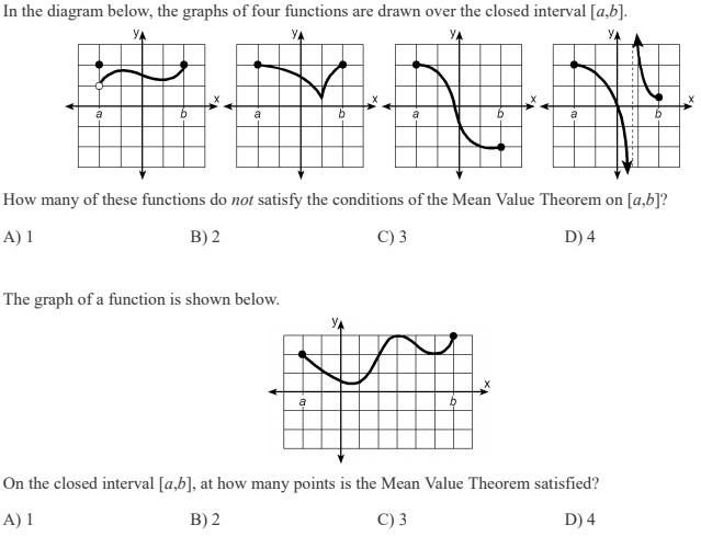 Solved In the diagram below, the graphs of four functions | Chegg.com