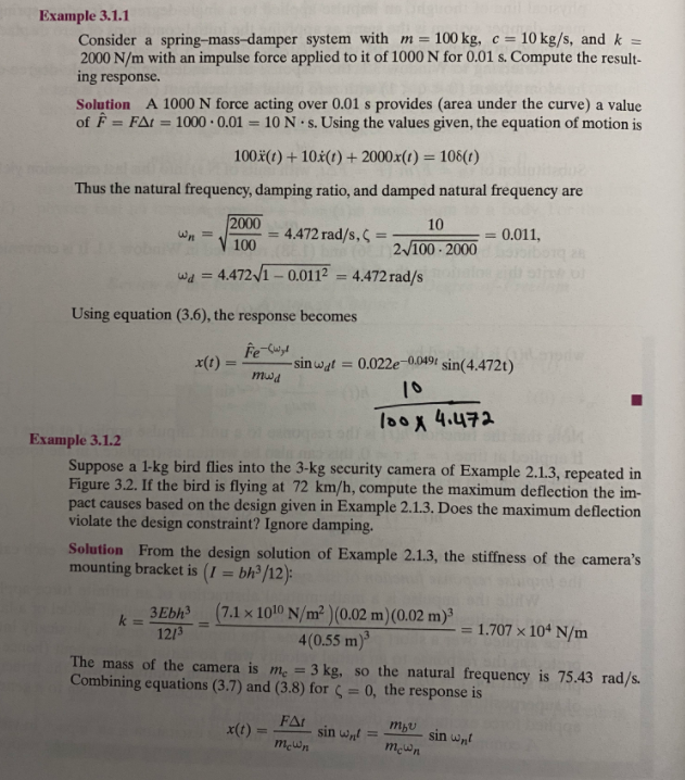 Solved This question from mechanical vibration class. Do | Chegg.com