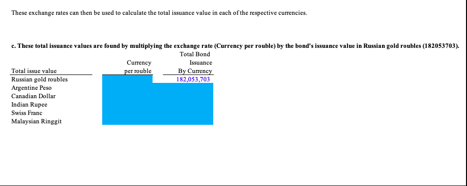 Solved Tsar Alexander Iii S Russian Gold Loan And The Imp Tsar Alexander Iii S Russian Gold Loan