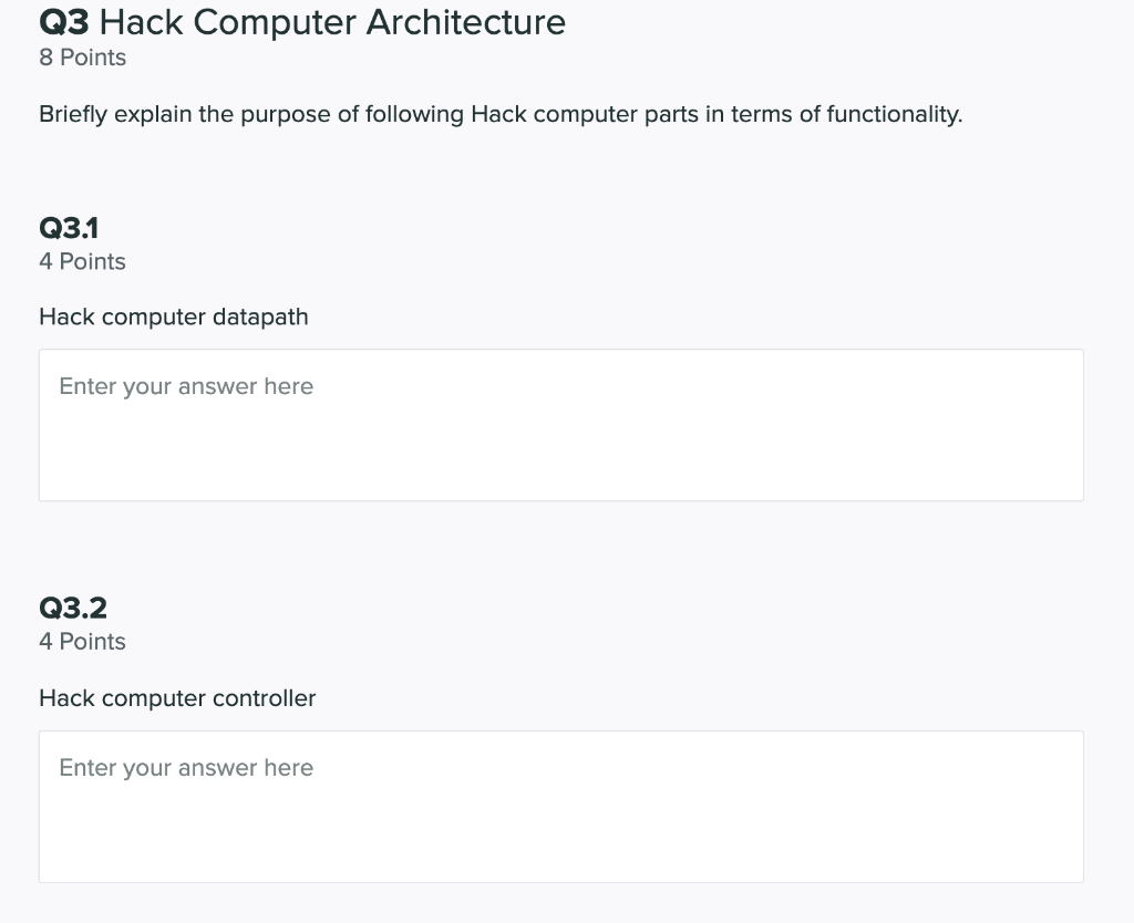 Solved Q3 Hack Computer Architecture 8 Points Briefly | Chegg.com