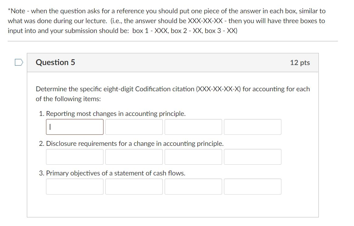 Solved FASB Codification Project | Chegg.com