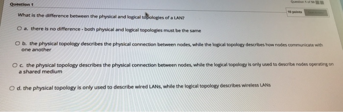 Solved Question 1 of s Question 1 What is the difference | Chegg.com