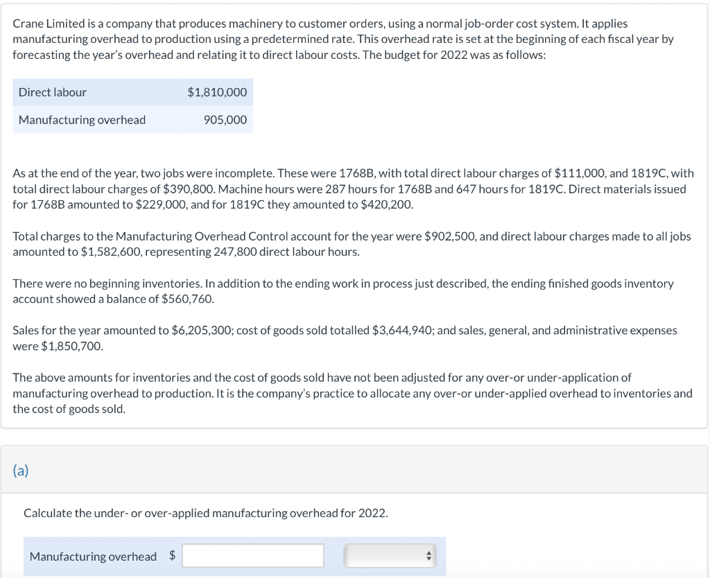 Solved what would be the cost of goods sold, finished goods | Chegg.com