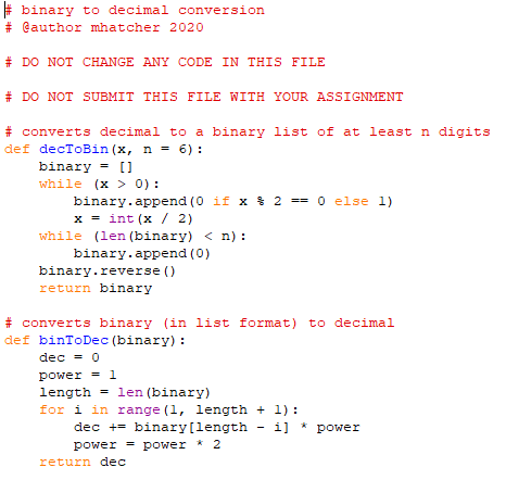 Solved Provided with this assignment is a Python 3 module | Chegg.com
