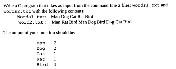 Solved Write a C program that takes as input from the | Chegg.com