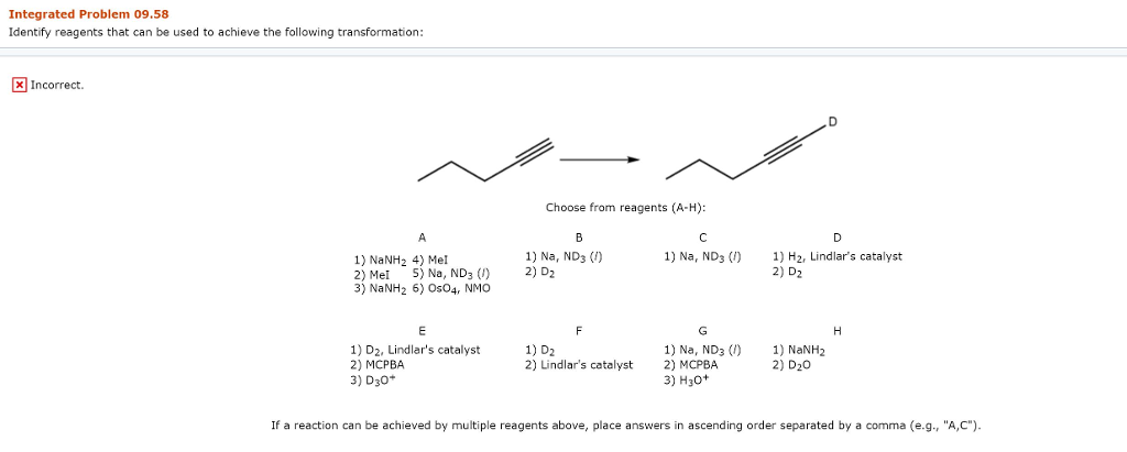 Solved Identify The Reagents To Be Used In The Following Chegg Com