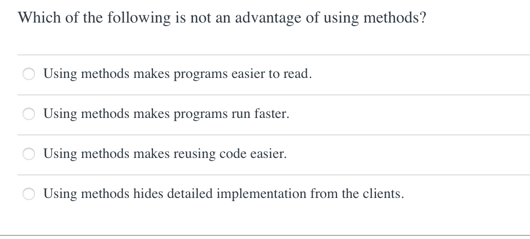 Solved Which Of The Following Is Not An Advantage Of Using | Chegg.com