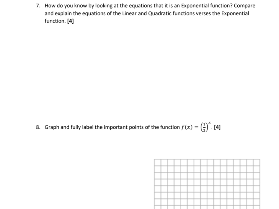 Solved 7. How do you know by looking at the equations that | Chegg.com