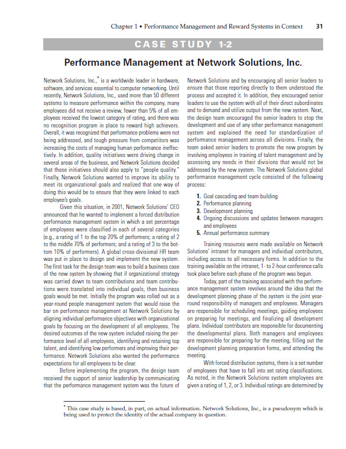performance management case study india