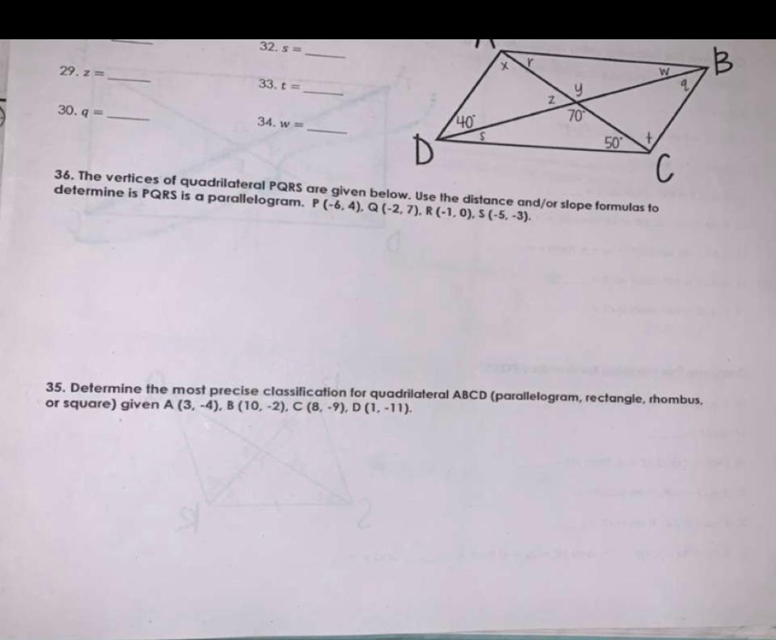 Solved Mapping A Shape Practice Complete The Following Chegg Com