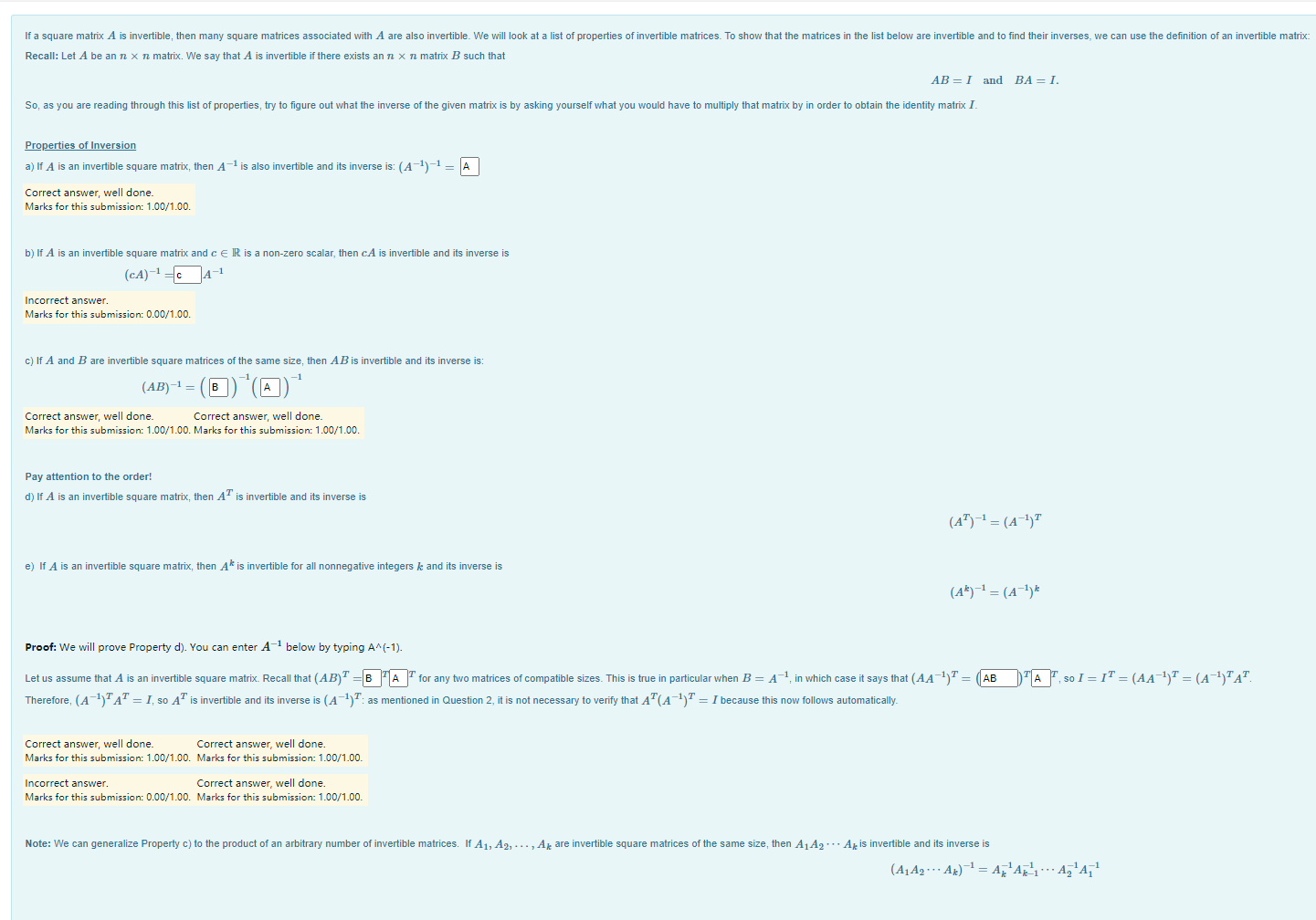 solved-if-a-square-matrix-a-is-invertible-then-many-square-chegg