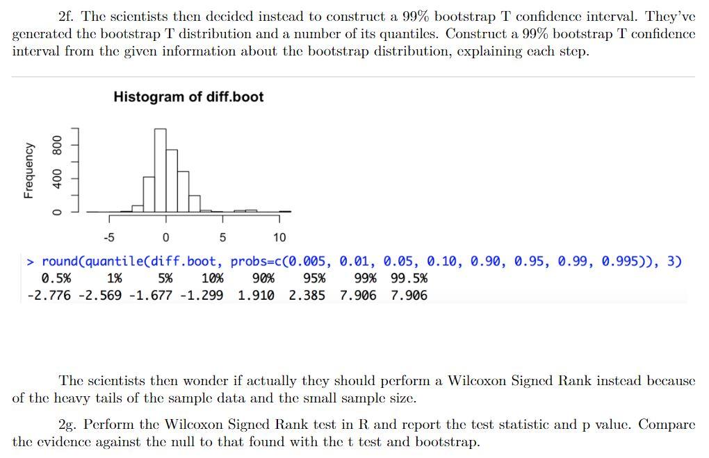 Solved Question 2 An experiment was conducted to determine | Chegg.com