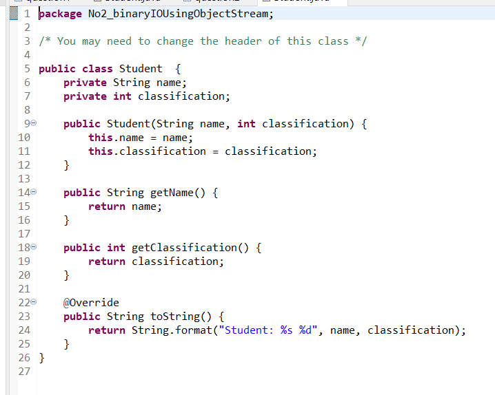 Solved U Student.java question2 J Student.java students.txt | Chegg.com