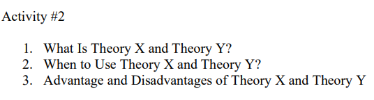 advantages and disadvantages of theory x and y