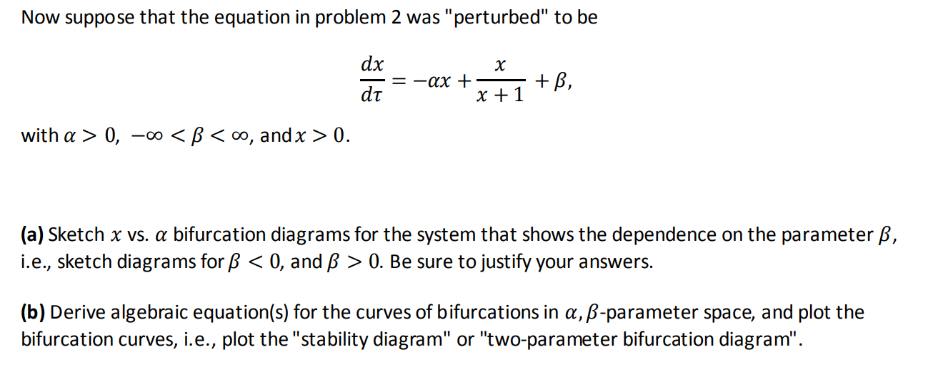 Solved Consider The Following Model For An Chemical React Chegg Com