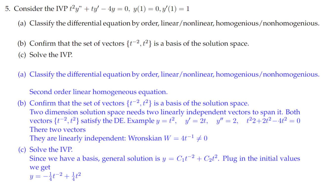 Solved Only need an explanation for 5b, the answer is | Chegg.com