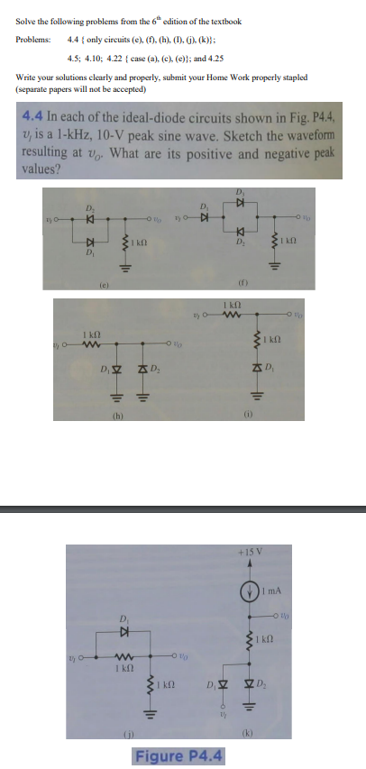 Solved Solve The Following Problems From The 6 Edition Of | Chegg.com