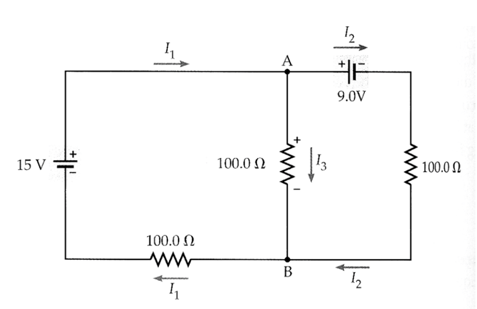 Solved 1. Calculate the currents I1, I2 and I3 : in the | Chegg.com