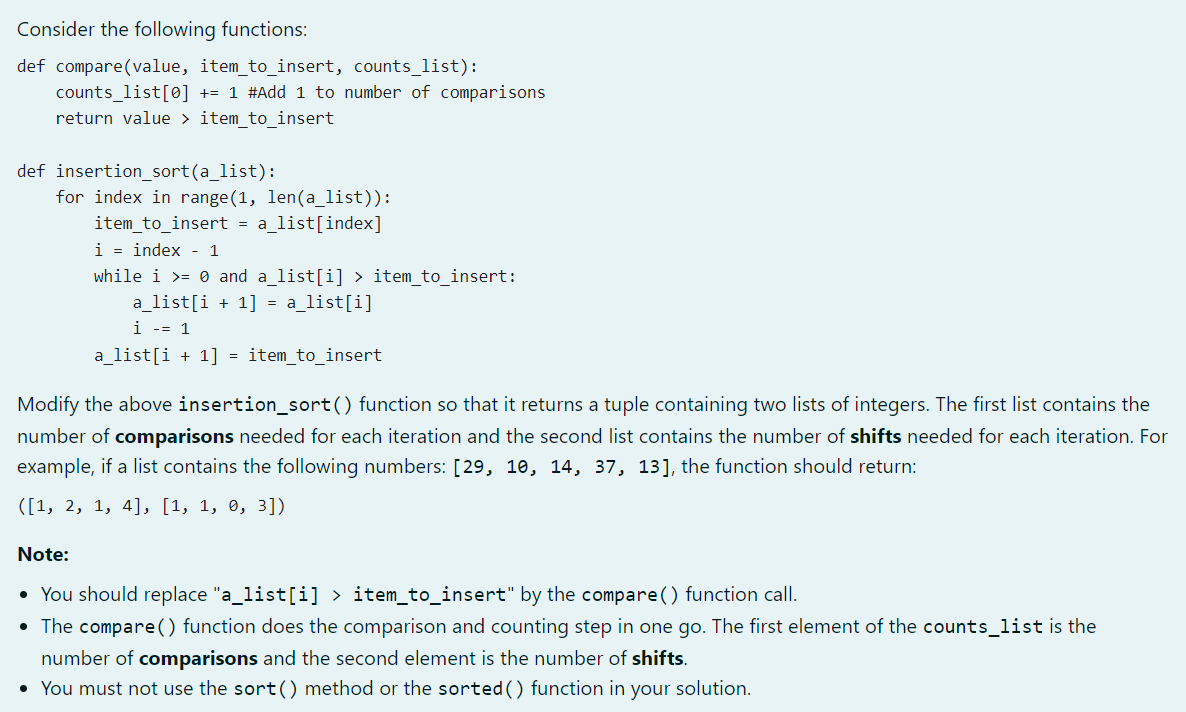 Solved Consider the following functions: Modify the above | Chegg.com