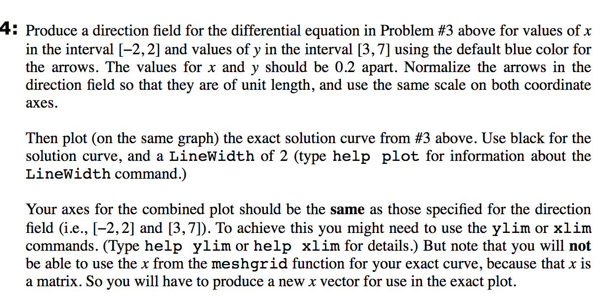 Solved Problem #3: Solve the following initial value problem | Chegg.com