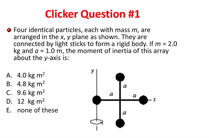 Solved Clicker Question #1 . Four Identical Particles, Each | Chegg.com