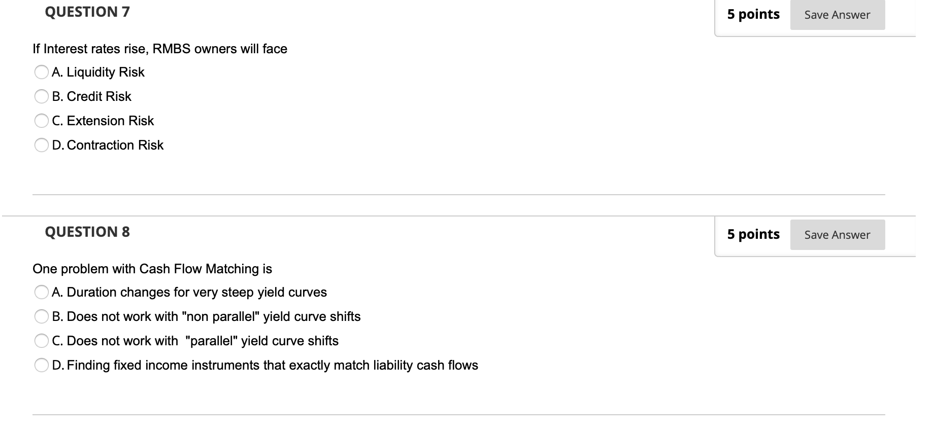 Solved QUESTION 7 5 points Save Answer If Interest rates | Chegg.com