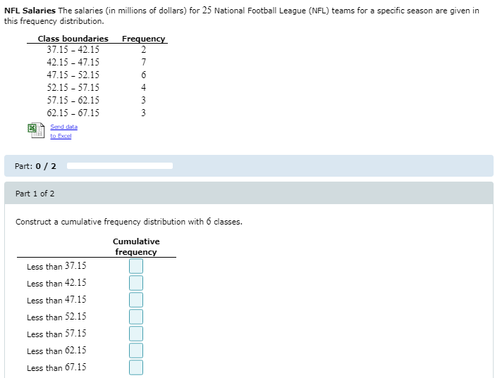 Solved Teams in the National Football League (NFL) are given