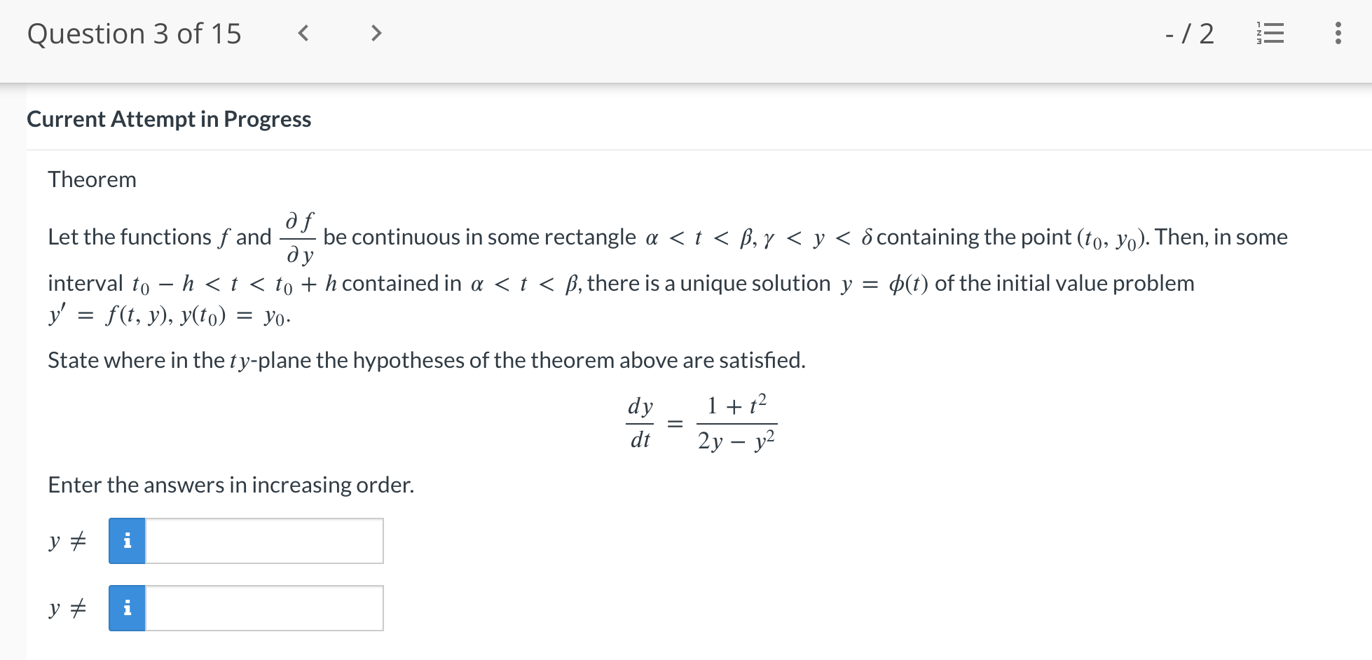 Solved Let the functions f and ∂y∂f be continuous in some | Chegg.com