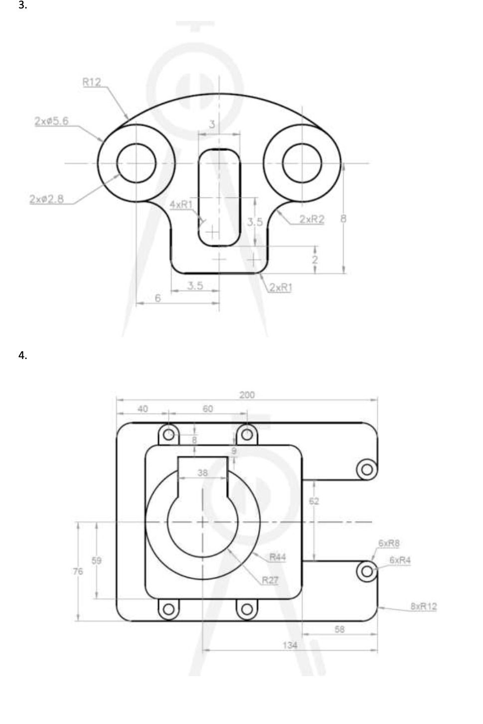 solved-creating-objects-in-autocad-using-lines-arcs-and-chegg