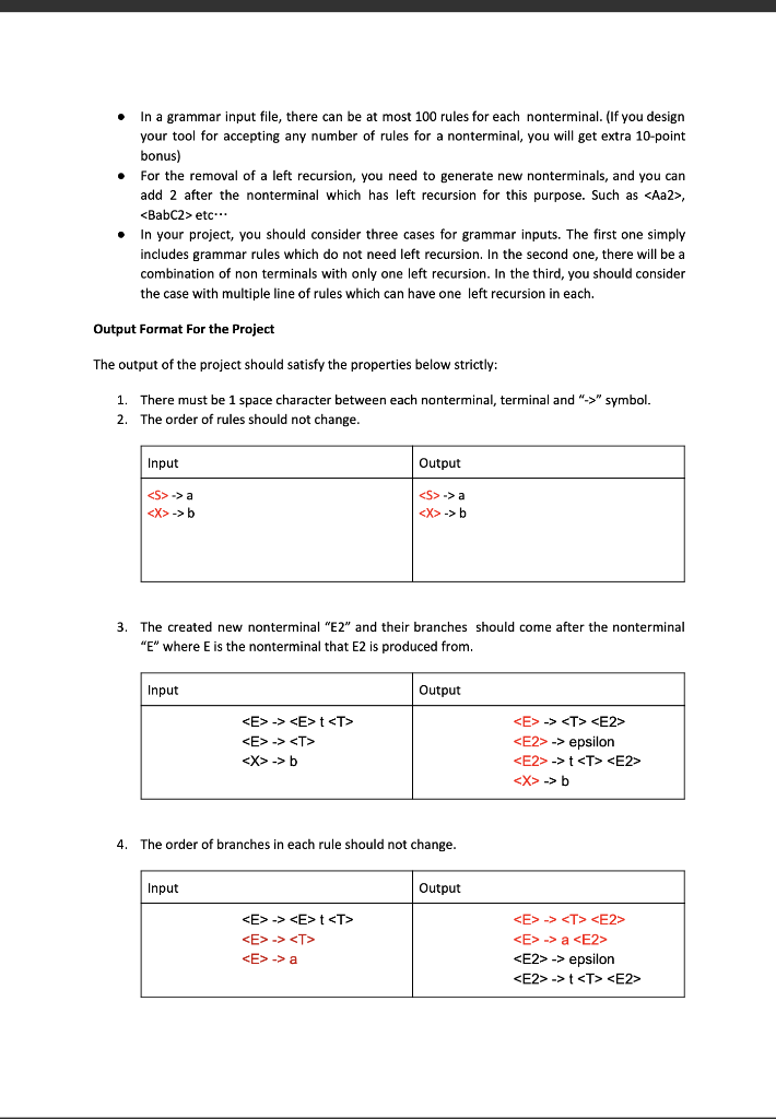 (Solved) : Programming Languages Project Project Expected Write Tool ...