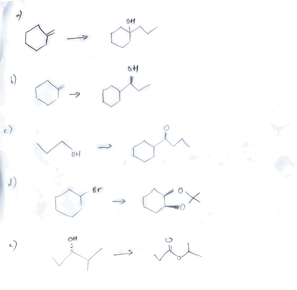 Solved Devise A Synthesis Of The Following Molecules Given | Chegg.com