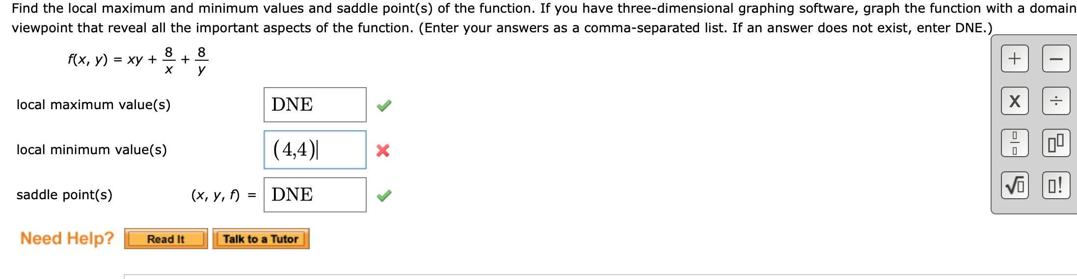 Solved Find The Local Minimum And Maximum Values Of T Vrogue co