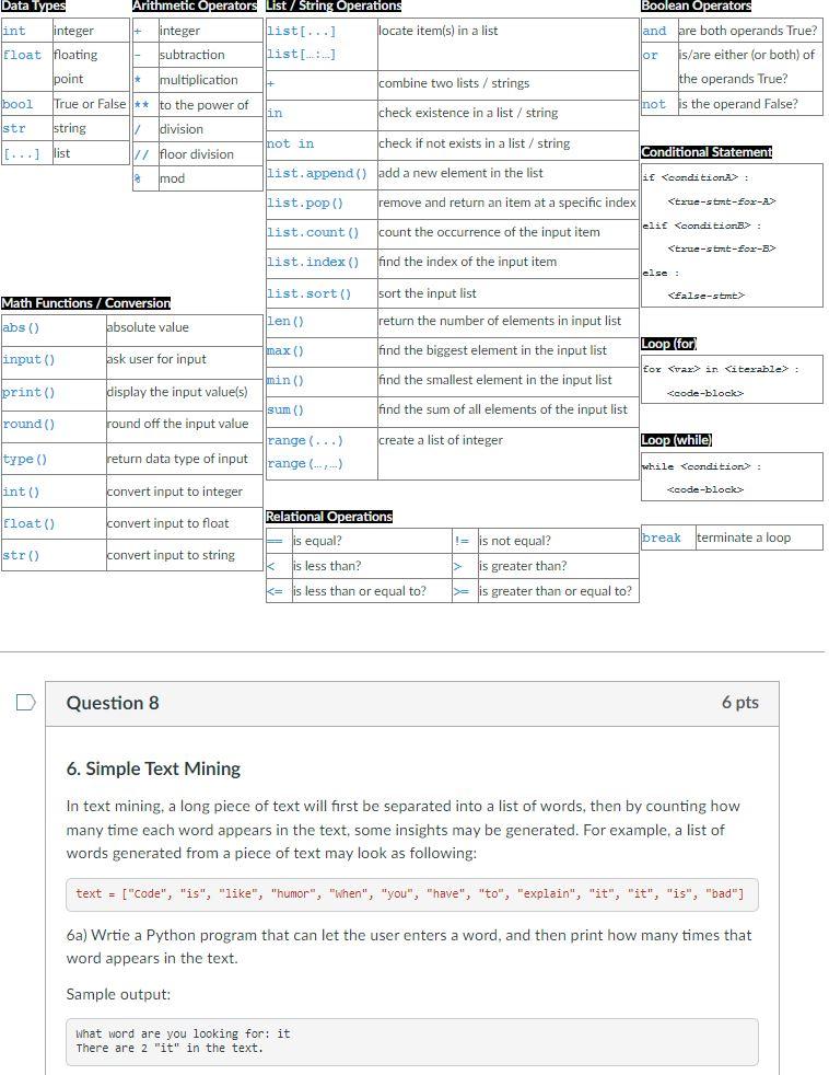 Solved Hello I'm not sure how to write the python | Chegg.com