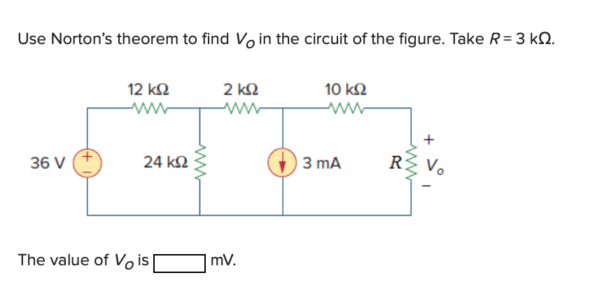 Solved Find The Norton And Thevenin Equivalent Of The | Chegg.com