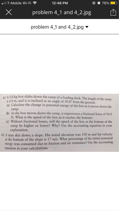 Solved Homework set 5 due date: Wednesday, March 20, 2019 | Chegg.com