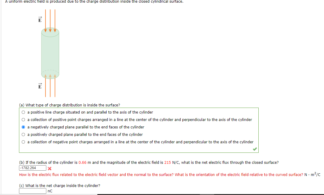 Solved A uniform electric field is produced due to the | Chegg.com