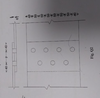 Solved For The Joint Shown In Fig. Q2 Below, Determine The | Chegg.com