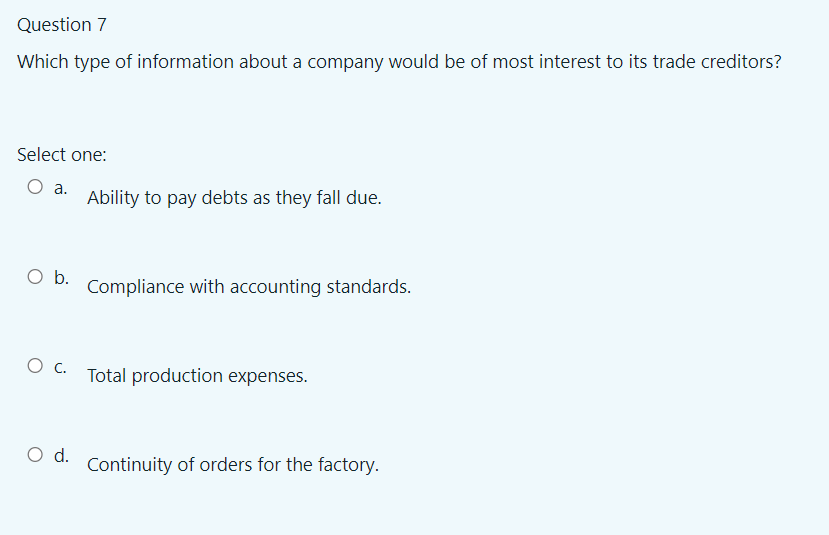 Solved Question 109 Select the account types for these