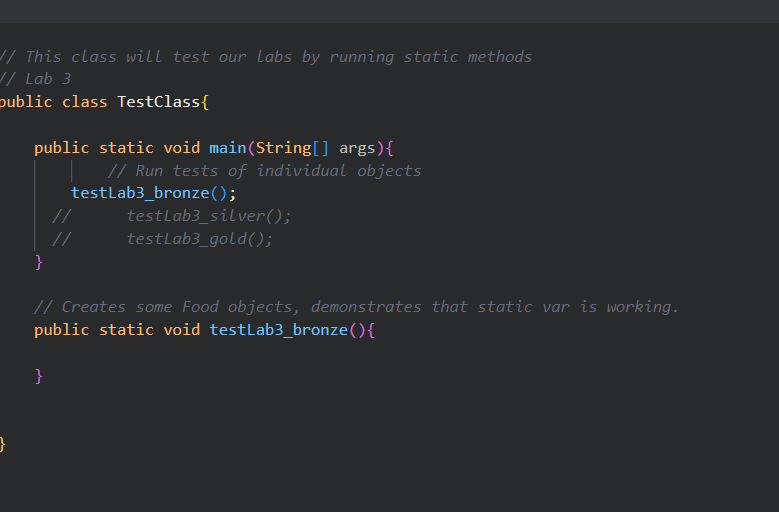 Solved - Introduction to basic Java objects - Use of static | Chegg.com