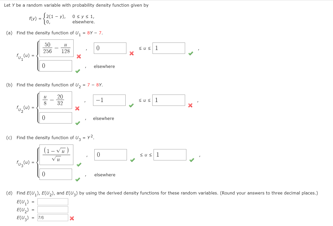 Solved Let Y Be A Random Variable With Probability Densit Chegg Com