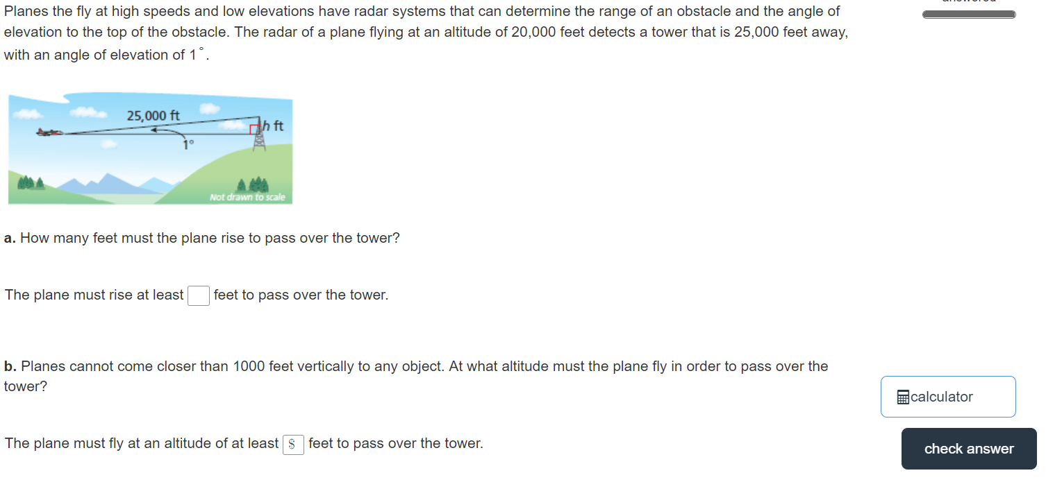 Solved Planes the fly at high speeds and low elevations have