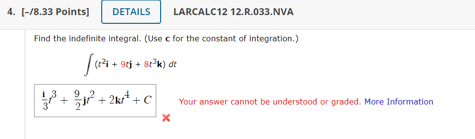 Solved Find the indefinite integral. (Use \\( \\mathbf{c} | Chegg.com