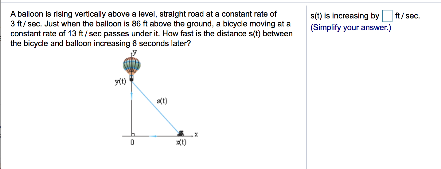 solved-a-balloon-is-rising-vertically-above-a-level-chegg