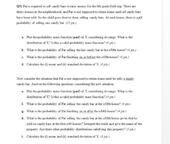 The Parameters Of Question Are Randomly Determine Chegg Com