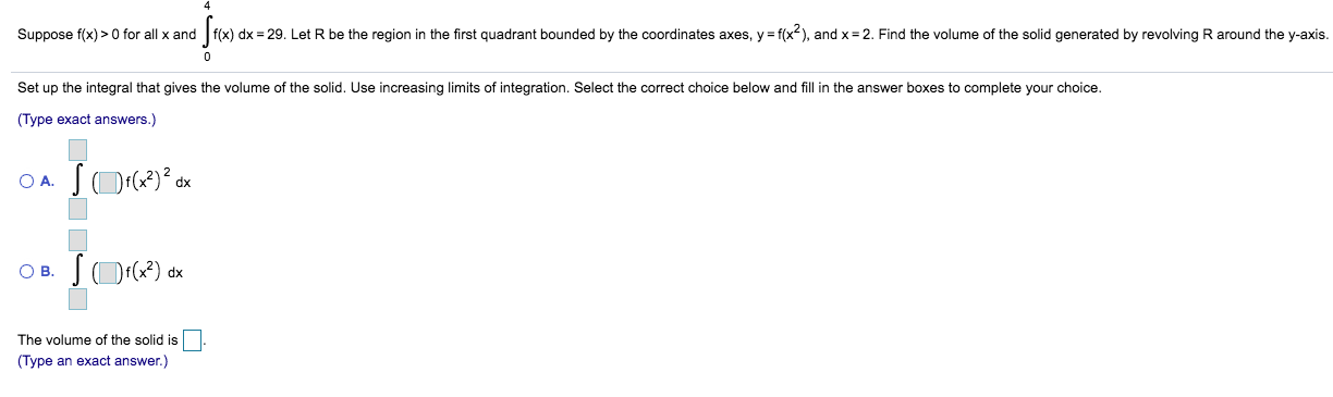 Solved Suppose F X 0 For All X And I X Dx Dx 29